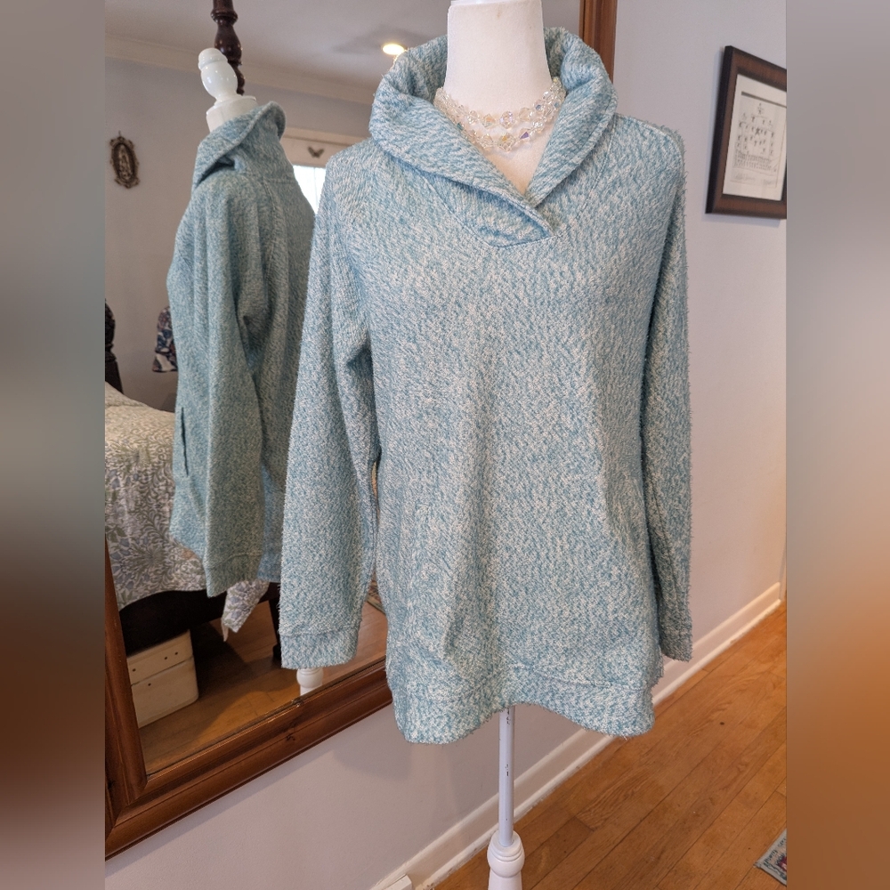 ☘️L.L. Bean☘️Aqua Cowl Fleece